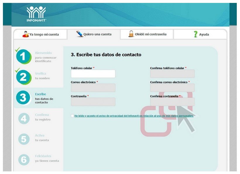 Ingresa correo y contrasena infonavit